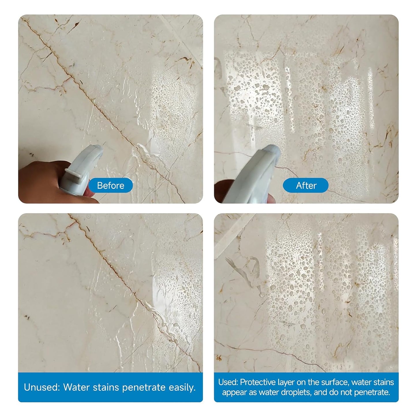 Granite Marble Quartz Stainless Steel & Metal Mirror Finish Renovation Polishing Wax