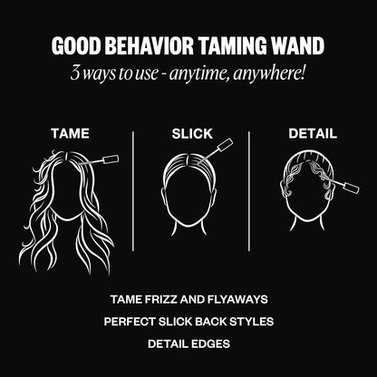 2pcs Frizz & Flyaway Hair Taming Wands
