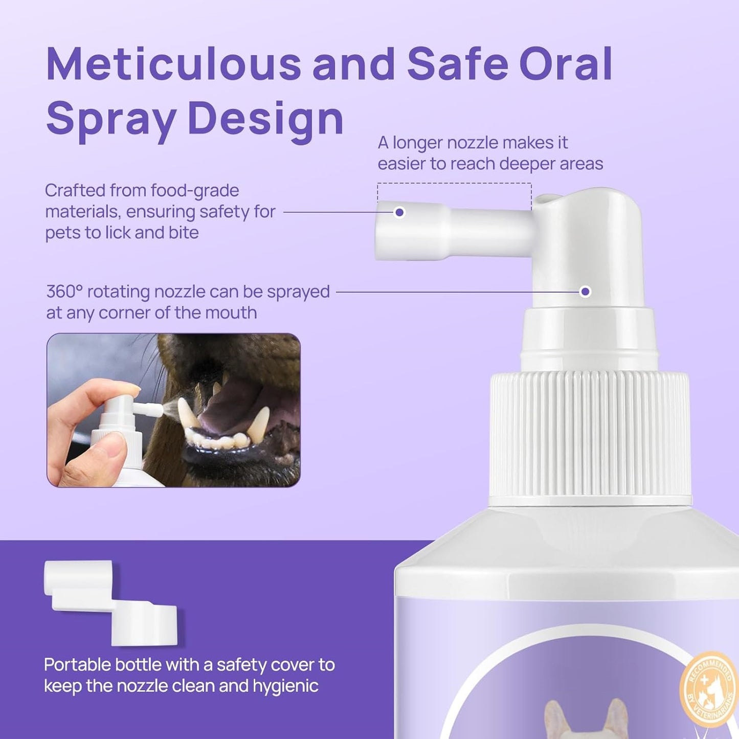 Dog Oral Care Spray Effectively eliminates bad breath relieves gum redness