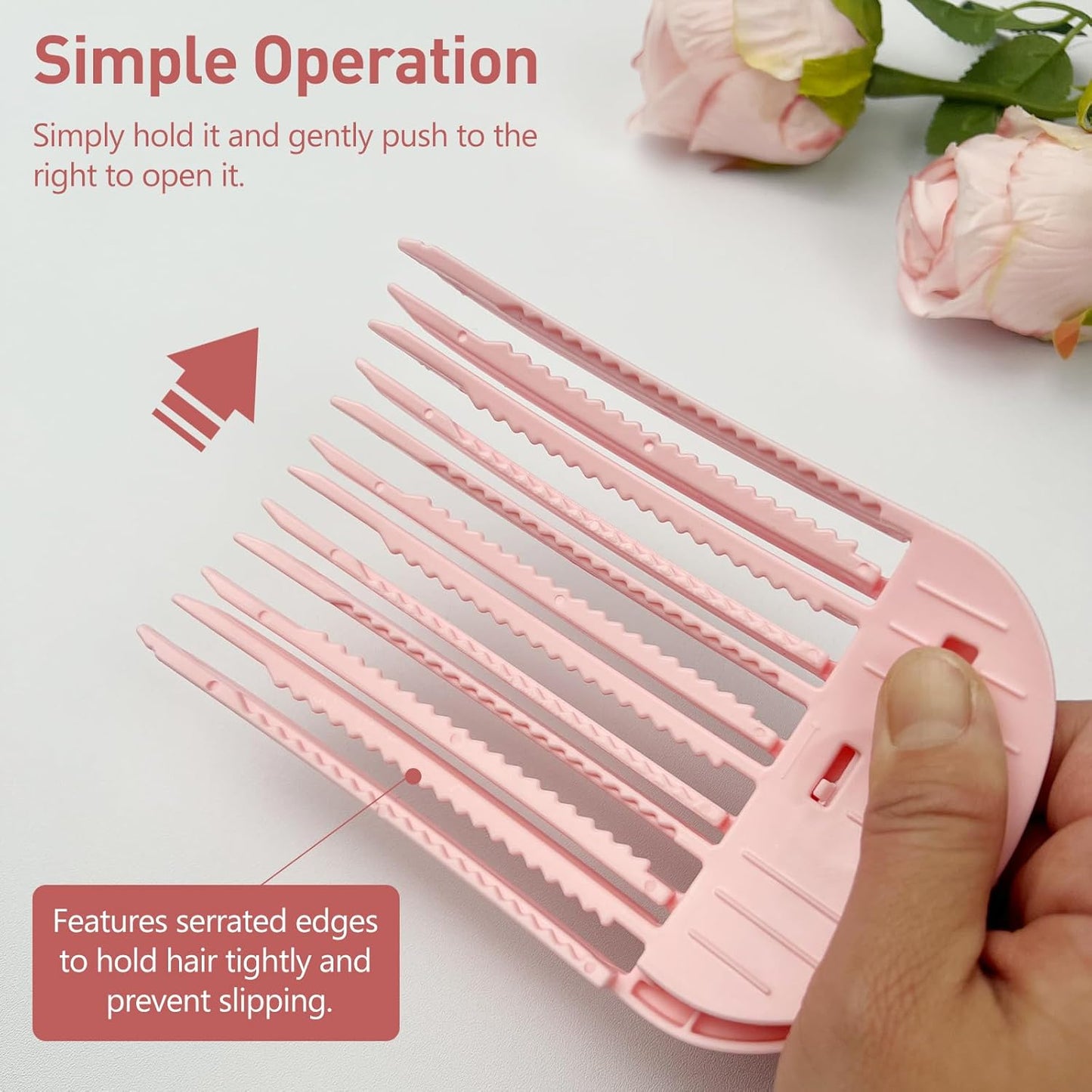 Root Clips for Curly Hair Volume, Magic Volumizing Hair Clips for Creating Fluffy Bangs & Lifting Roots
