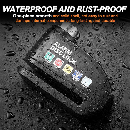 Motorcycle Alarm Disc Brake Lock -Theft Security Lock for Road and Mountain Easy Installation Tamper Resistance for Against Theft