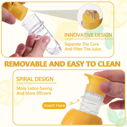 4Pcs Compact Handheld Lime & Orange Juicer for Home, Cooking, and Cocktails
