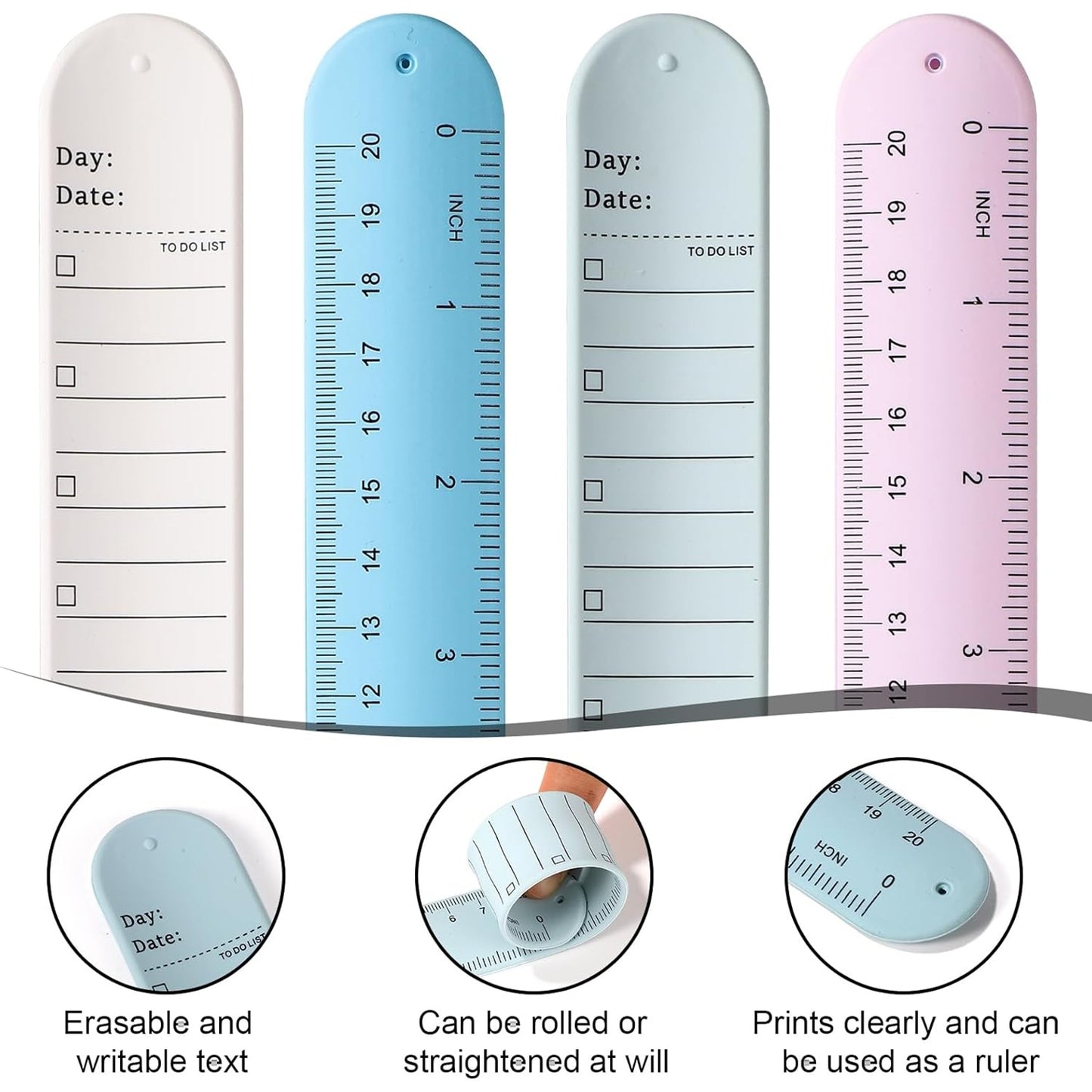Silicone Reusable Notes Memo Wristband Erasable Wearable