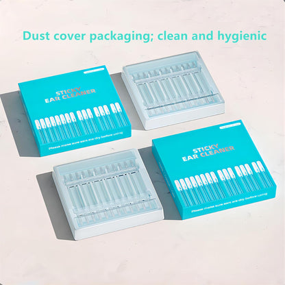 48pcs Enhanced Adhesive Ear Digging Sticks for Children & Adults