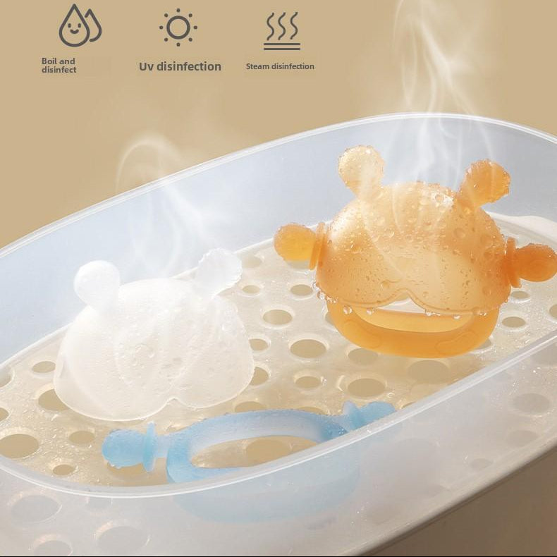2PCS Teether Baby Food Grade Rabbit Full Set of Hands