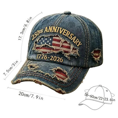 Anniversary Distressed Baseball Cap