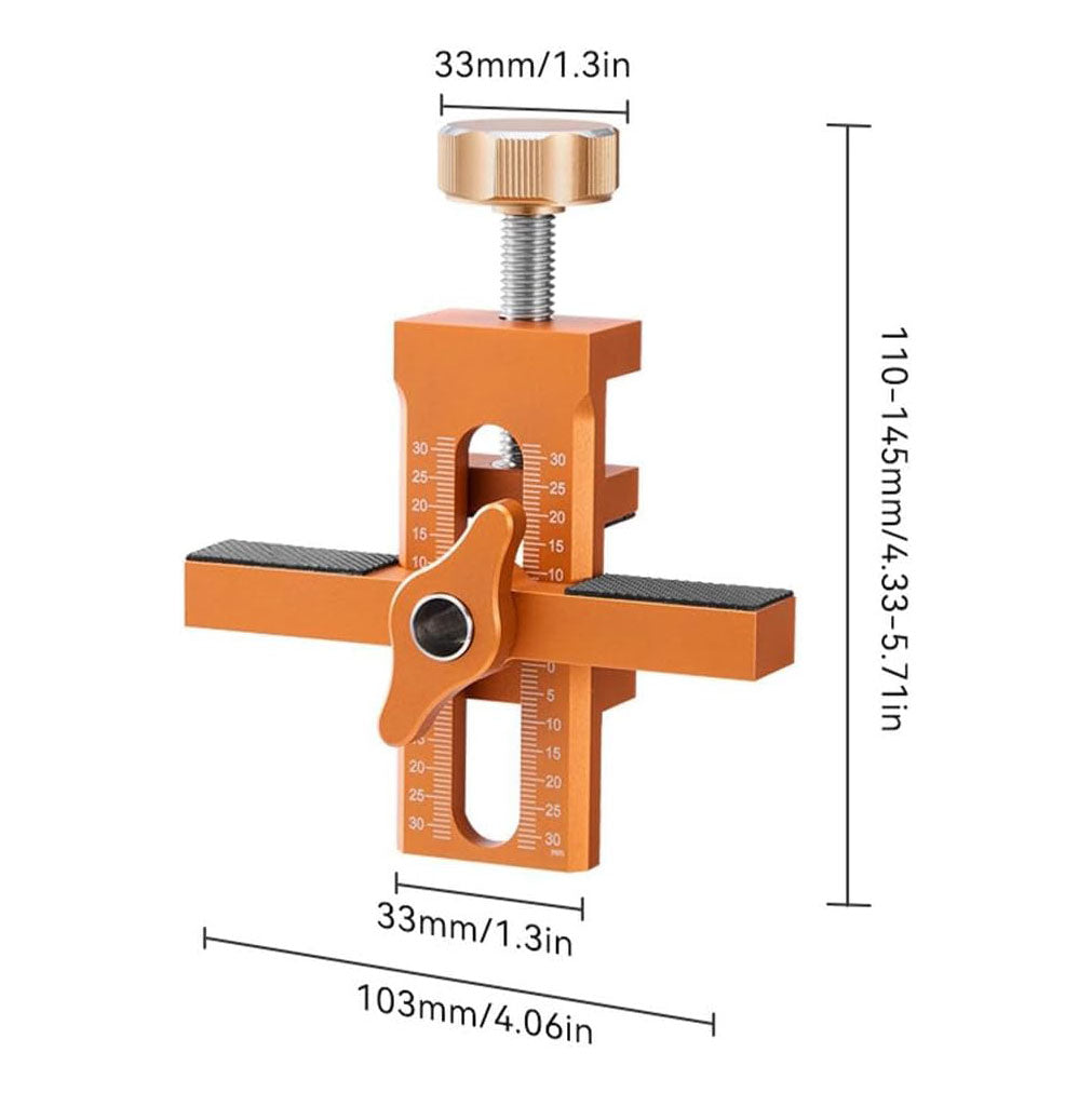 Aluminium Alloy Drillable Cabinet Door Installation Positioner - Adjustable Door Hinge Jig For Installing Cabinet Doors for Most Cabinet Doors