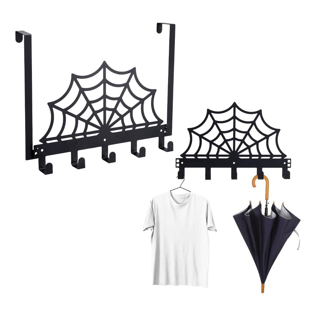 Halloween Gothic Spider Web Bathroom Decor Towel Rack
