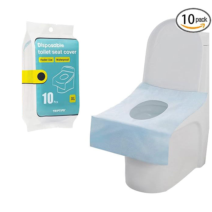 10pcs Waterproof Faster-use Sticker-free Disposable Toilet Seat Covers