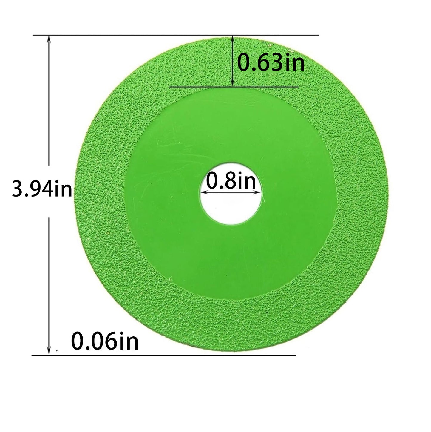 3pcs 100MM Diamond Ultra-Thin Green Brazing Blade For Cutting Ceramic Jade Glass Tile Wine Bottle Grinding