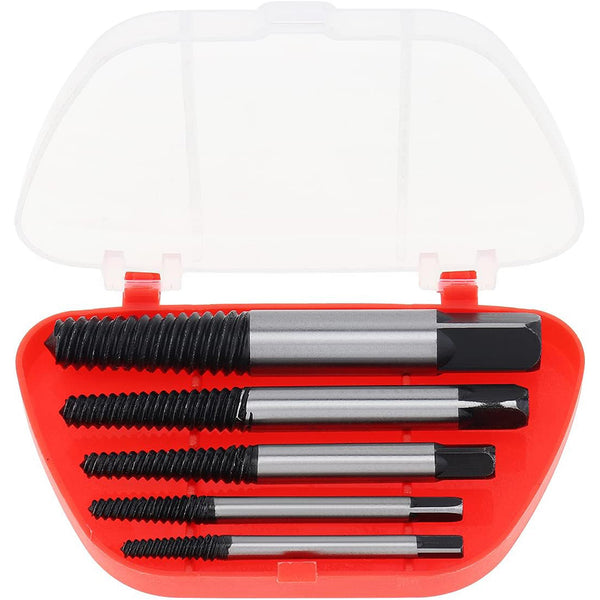 5PCS Screw Extractor Easy Out Set Drill Bits