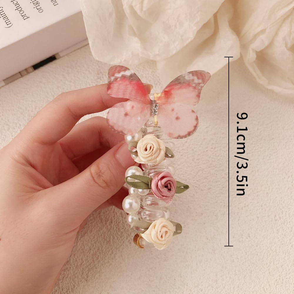 3PCS Mesh Butterfly Bow Hairbands