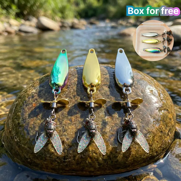 3 Pack Metal Spinner Baits