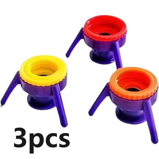 Bottle Emptying Cap Kit with 3 Sizes, Leak-Proof Upside Down Dispenser for Thick Liquids, Fits Most Plastic Bottles