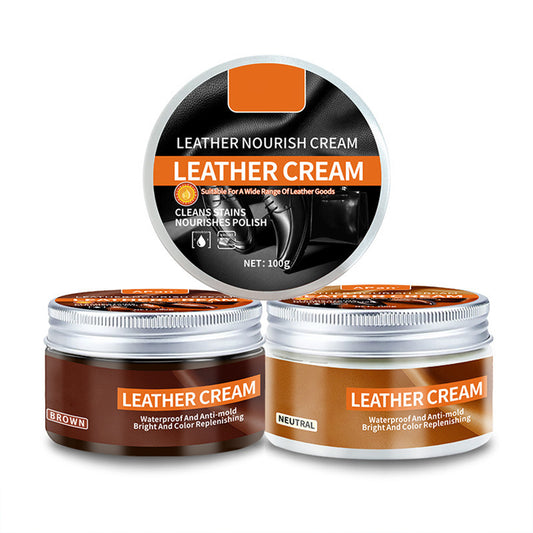 Natural Leather Conditioner & Cleaner Paste, Waterproof Leather Care Balm