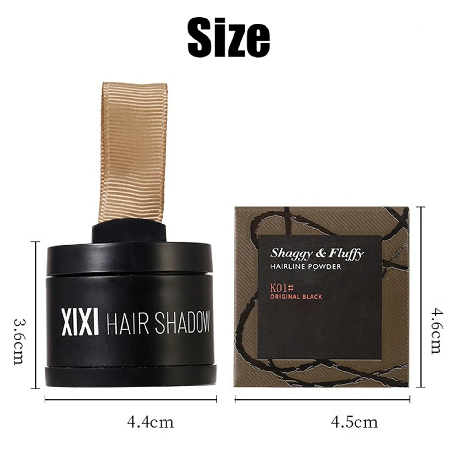 Unisex Root Cover Up Powder: Fine Texture, Smudge-Proof & Natural Forehead Filler