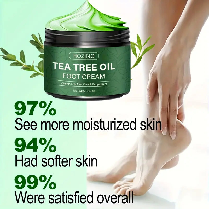 Tea Tree Oil Foot Cream, Warming Cream —— Suitable for calluses, dry and cracked feet