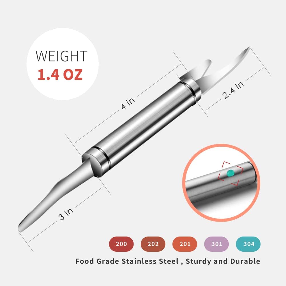 2PCS Shrimp Deveining Tool Stainless Steel