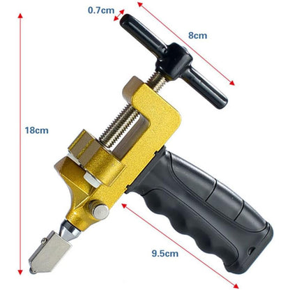 2 in 1 Glass Cutting Tool Kit Breaking Pliers with Oiling Hole