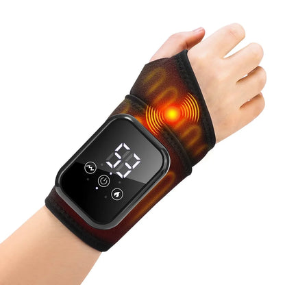 Rechargeable Cordless Wrist Heating Pad, Multiple Heat & Vibration Modes