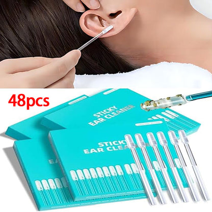 48pcs Enhanced Adhesive Ear Digging Sticks for Children & Adults