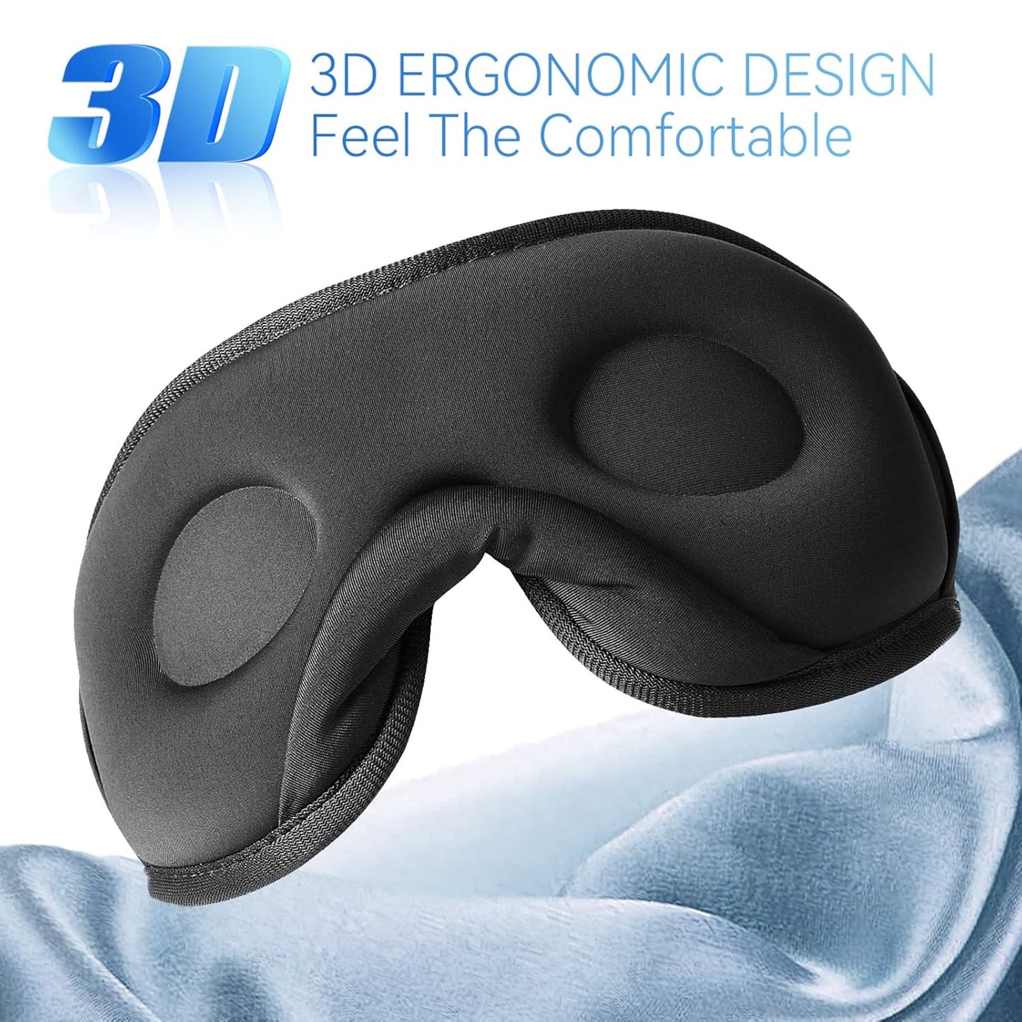 Sleeping Headphones With Adjustable Ultra Thin Stereo Speakers Microphone Hands Free