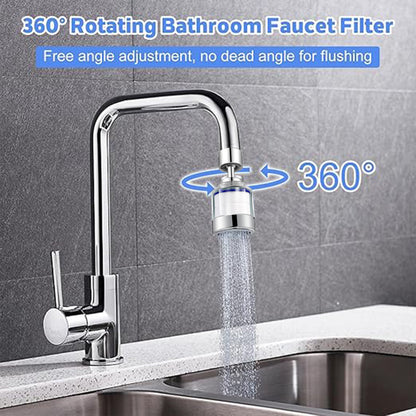 Universal 360 ° Rotating Filter Faucet,  Removes Chlorine Fluoride Heavy Metals Hard Water