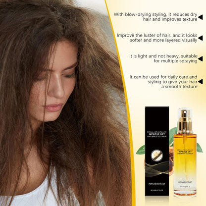 Smoothing Hair Serum Oil Gently Nourishes and Smooths Strands — Daily Hair Care