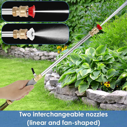 High Pressure Washer Wand Hose Attachment Pressure Washer with 2 Nozzles Multi-Purpose
