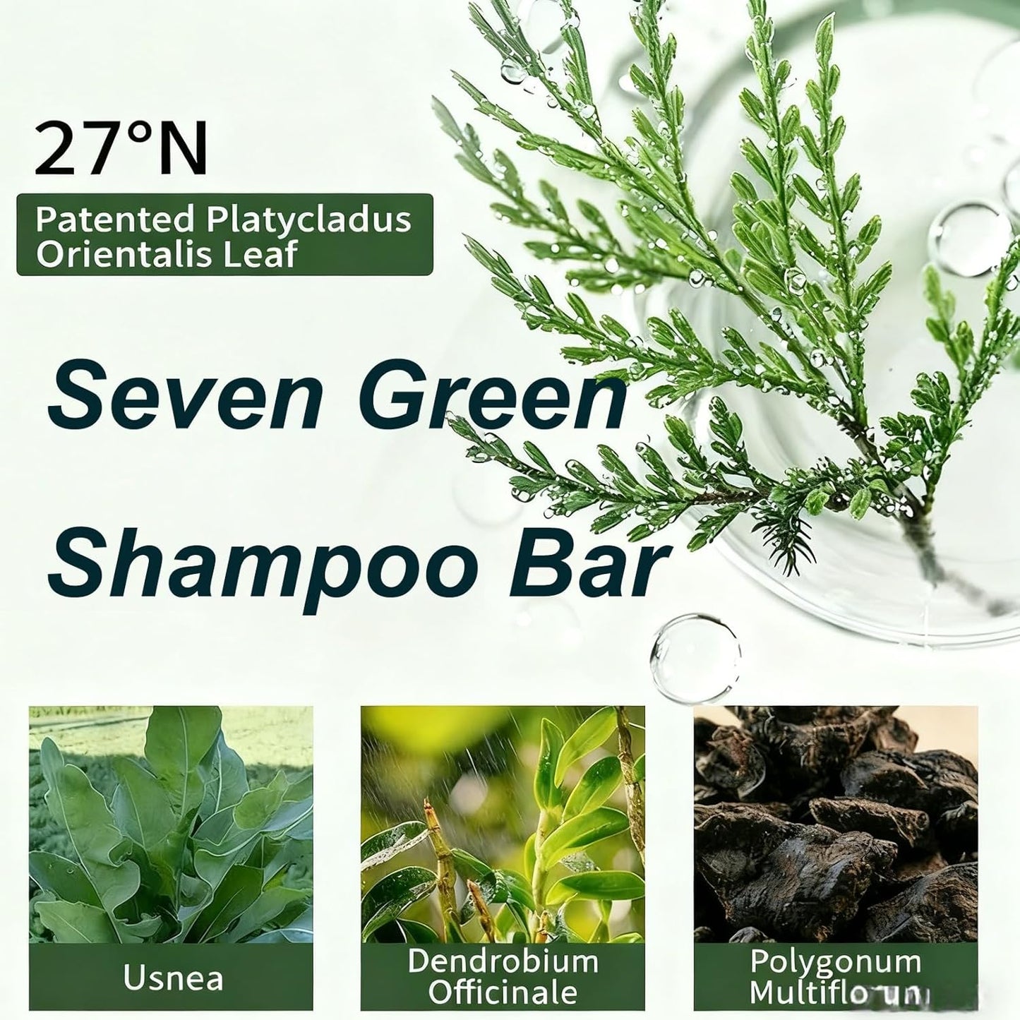 Green Soap Shampoo Bar - Hair Strengthening Nature Triangle Shampoo Bar For All Hair Types