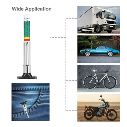 Smart Color Coded Tire Tread Depth Gauge