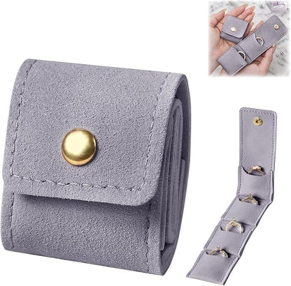 3Pcs Multifunctional Mini Portable Foldable Travel Jewelry Storage Box