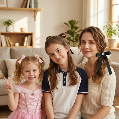 5pcs Magnetic Bow Clips Set for Styling - Seamless 2-in-1 Design