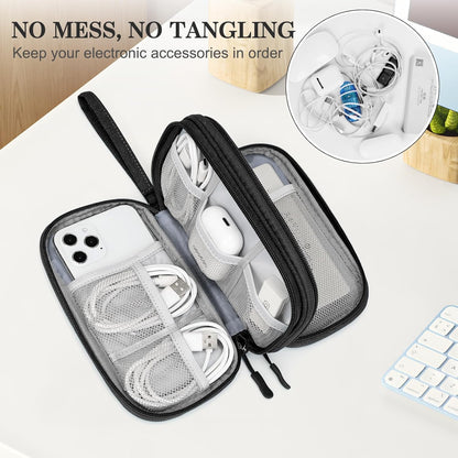 Electronic Organizer Small Travel Cable Organizer Bag