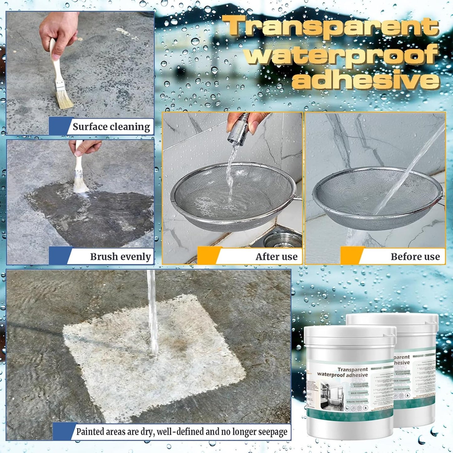 Transparent Waterproof Coating, Invisible WaterproofAgent