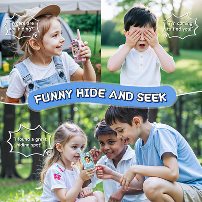 Handheld 2 Pack Rechargeable Video Intercom Kids Walkies Talkies