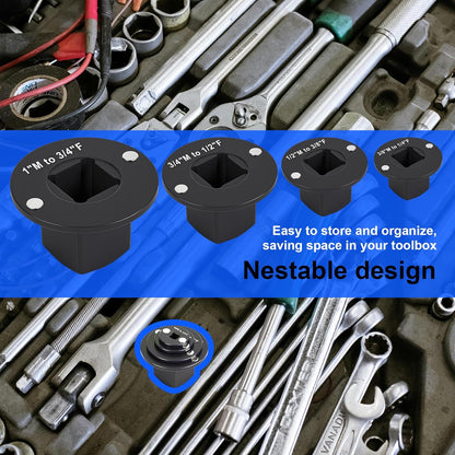 Low Profile Impact Socket Adapter Set, Drive Ratchet Adapter Set