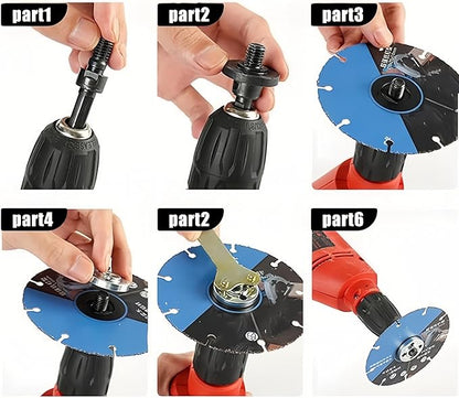 5 in 1 Electric Drill Conversion Angle Grinder Adapter Connecting Rod Kit