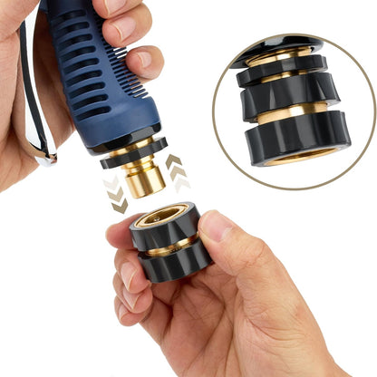 4 Pairs 3/4 Inch Garden Hose Fitting Quick Connector