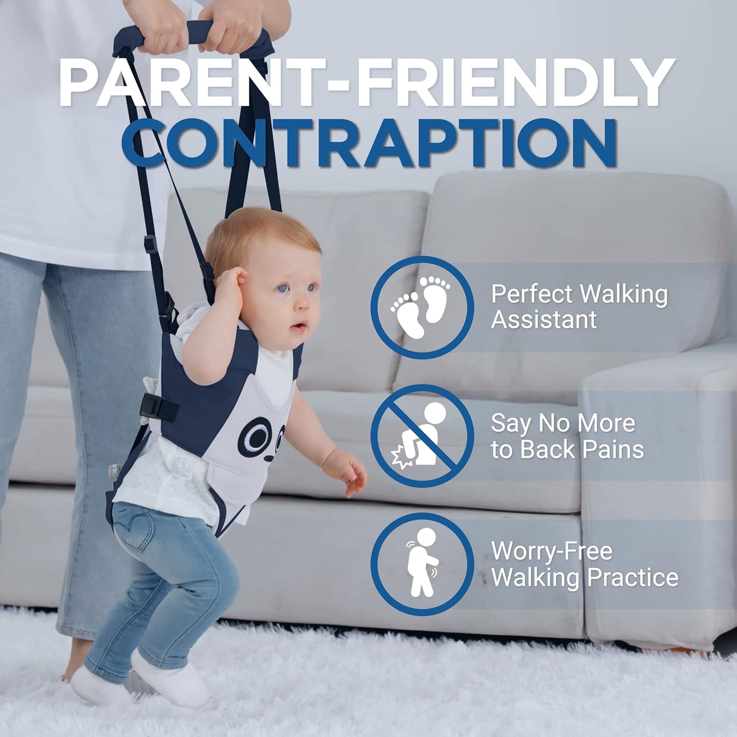 Baby Walking Harness - Toddler Walker Harness Adjustable Assistant Belt
