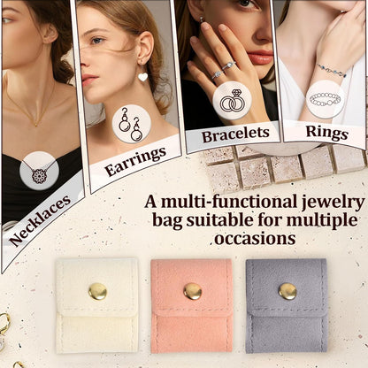 3Pcs Multifunctional Mini Portable Foldable Travel Jewelry Storage Box