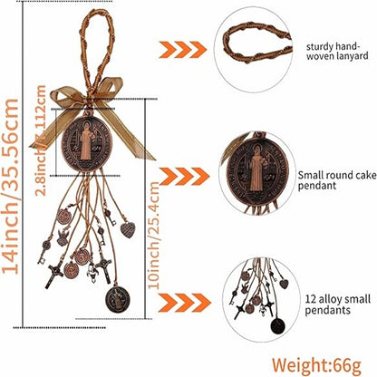 St. Benedict Brown Medal Hanging Car or House Protection