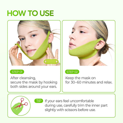 Cactus Cooling V-up Mask - Reduce Puffiness & Pore Tightening for Visible Pore Care Skin Repair