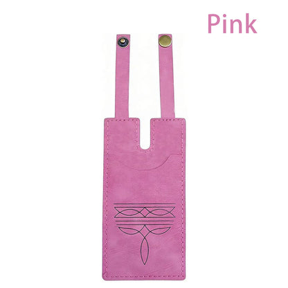 Western Leather Boot Credit Card Holder with Snap Fastening for Women