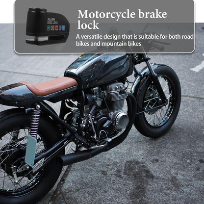 Motorcycle Alarm Disc Brake Lock -Theft Security Lock for Road and Mountain Easy Installation Tamper Resistance for Against Theft
