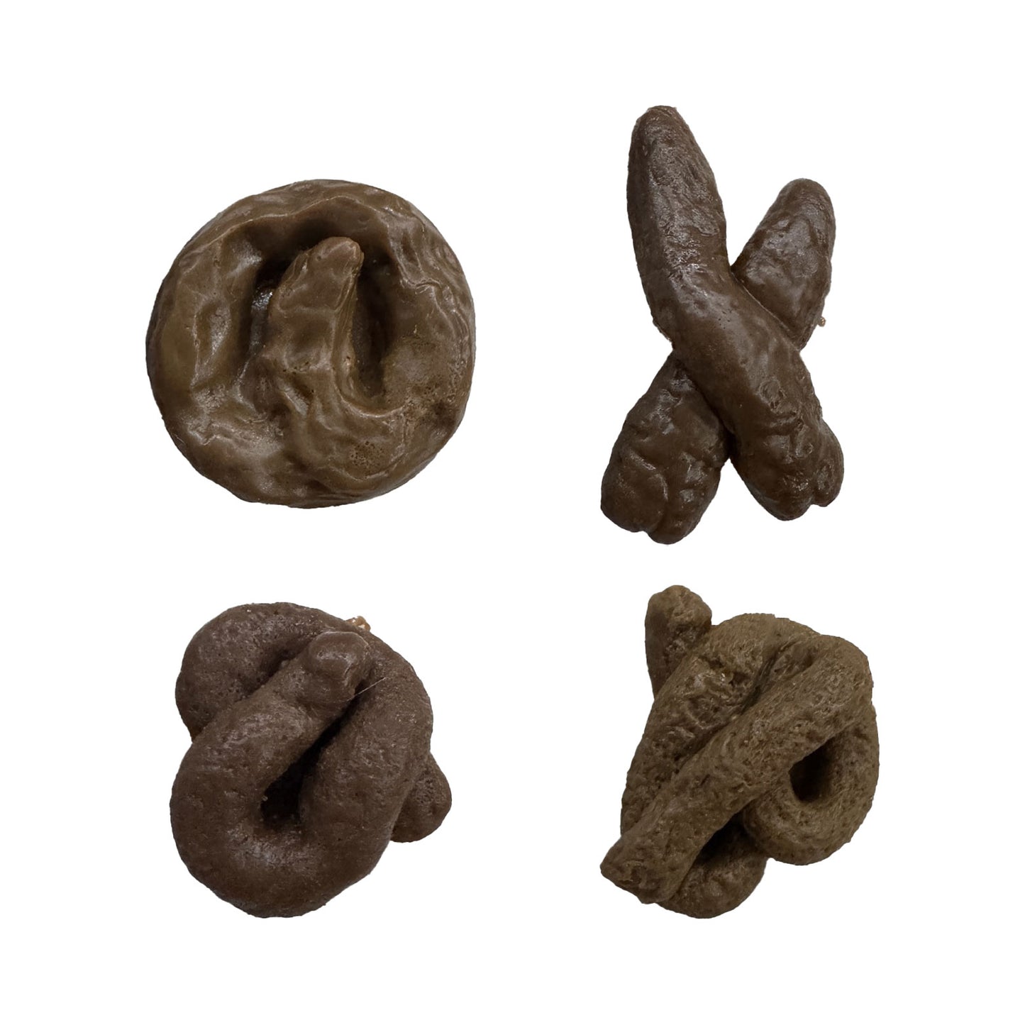 4 Different Shapes Realistic Fake Poops Novelty Floating Fake Toy for April Fool's Day