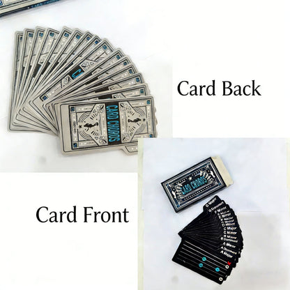 A Set Of 15pcs Guitar Card Chords - Music Recognition Cards