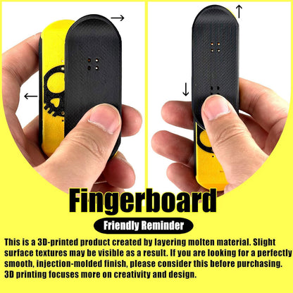 Magnetic Kickflip Fidget Slider Toy for Adults, Mini Flip Fingerboard Skateboard with Storage Crate Portable