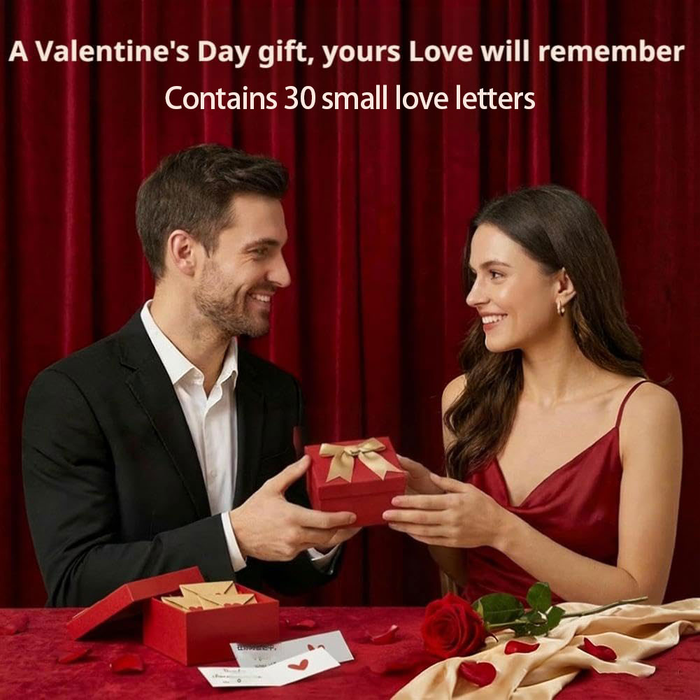 DIY Love Notes Box - 30pcs Mini Blank Cards & Envelopes Set