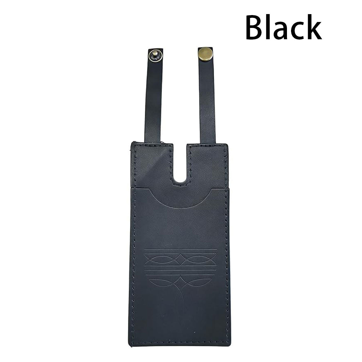 Western Leather Boot Credit Card Holder with Snap Fastening for Women